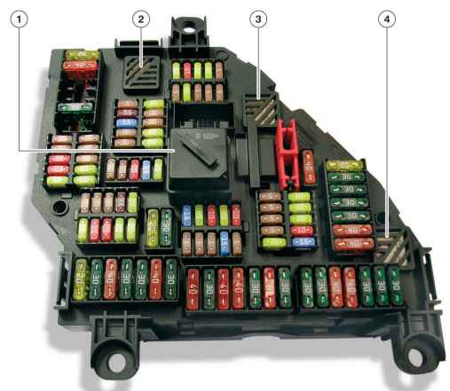 BMW 7 F01-F02 (2008-2015) - schematy bezpieczników i przekaźników