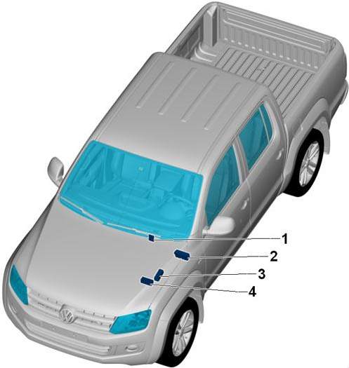 Volkswagen Amarok (2009-2016) - schematy bezpieczników i przekaźników