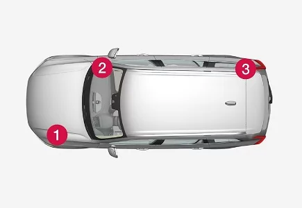 Volvo XC90 (2018) - schematy bezpieczników i przekaźników