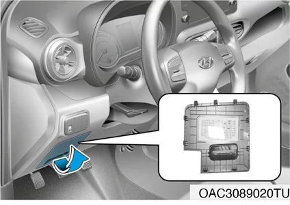 Hyundai i10 III (2020-2023) - schematy bezpieczników i przekaźników