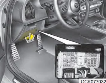 Kia Stinger (2019) - schematy bezpieczników i przekaźników