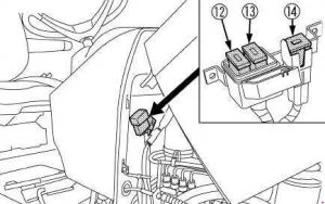 Kubota M6040 - schematy bezpieczników i przekaźników