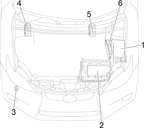 Lexus CT200h A10 (2011-2017) - schematy bezpieczników i przekaźników