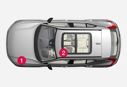 Volvo XC40 (2019) - schematy bezpieczników i przekaźników
