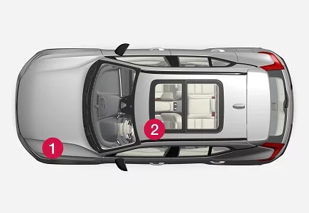 Volvo XC40 Mild Hybrid (2023) - schematy bezpieczników i przekaźników