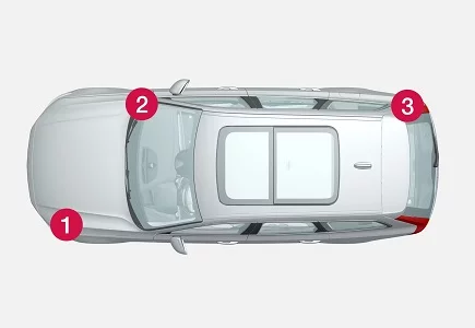 Volvo V90 (2020) - schematy bezpieczników i przekaźników