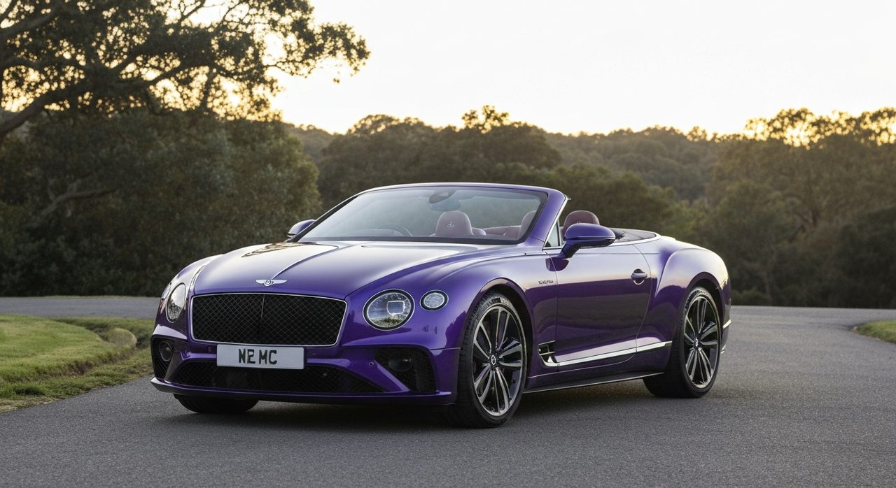 Bentley GTC 2027: fioletowy unikat na 80-lecie fabryki w Crewe