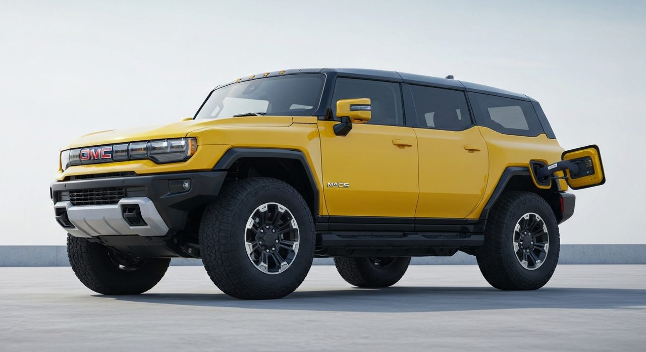 GMC Hummer EV Icon 25: Żółty hołd dla H2 i port ładowania NACS