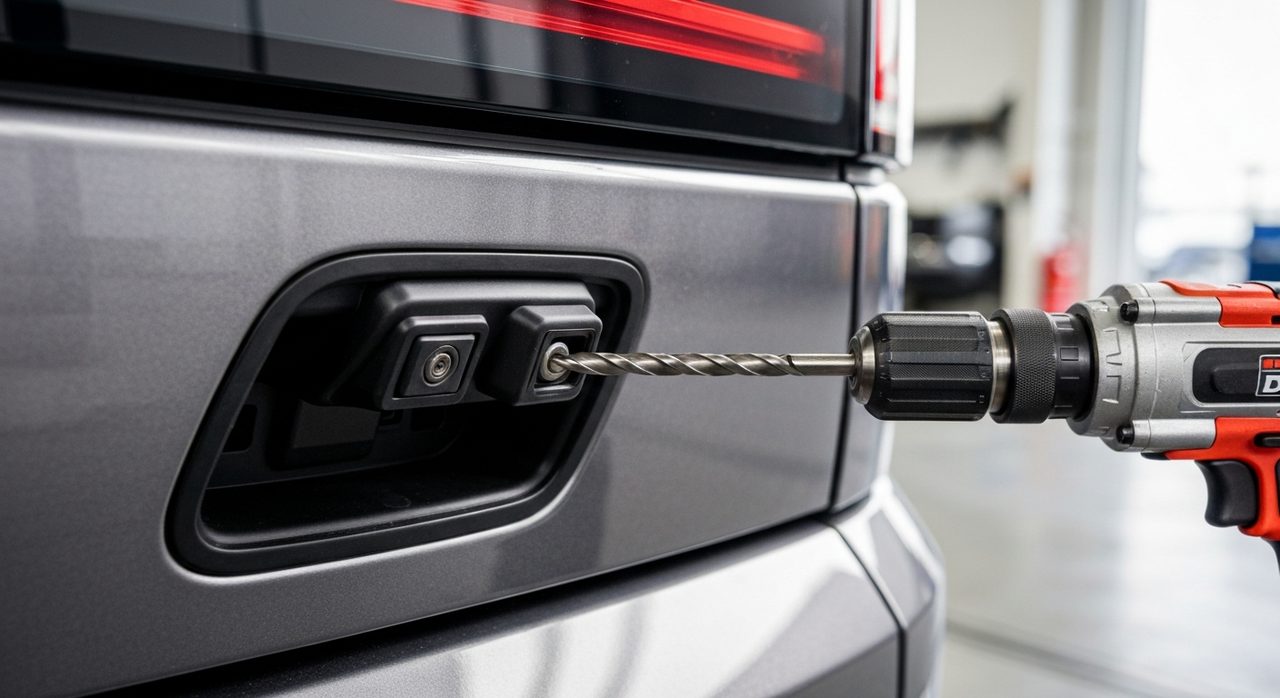 Land Rover Discovery: Woda niszczy kamery. Naprawa? Wiertarka