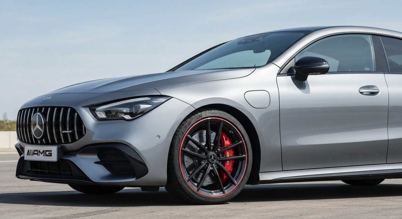 Nowy Mercedes-AMG CLA EV 2026: 500 KM mocy i czerwone zaciski