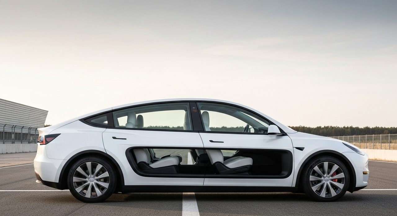 Tesla Model Y L 2026: Trzeci rząd siedzeń i większe wnętrze dla rodzin