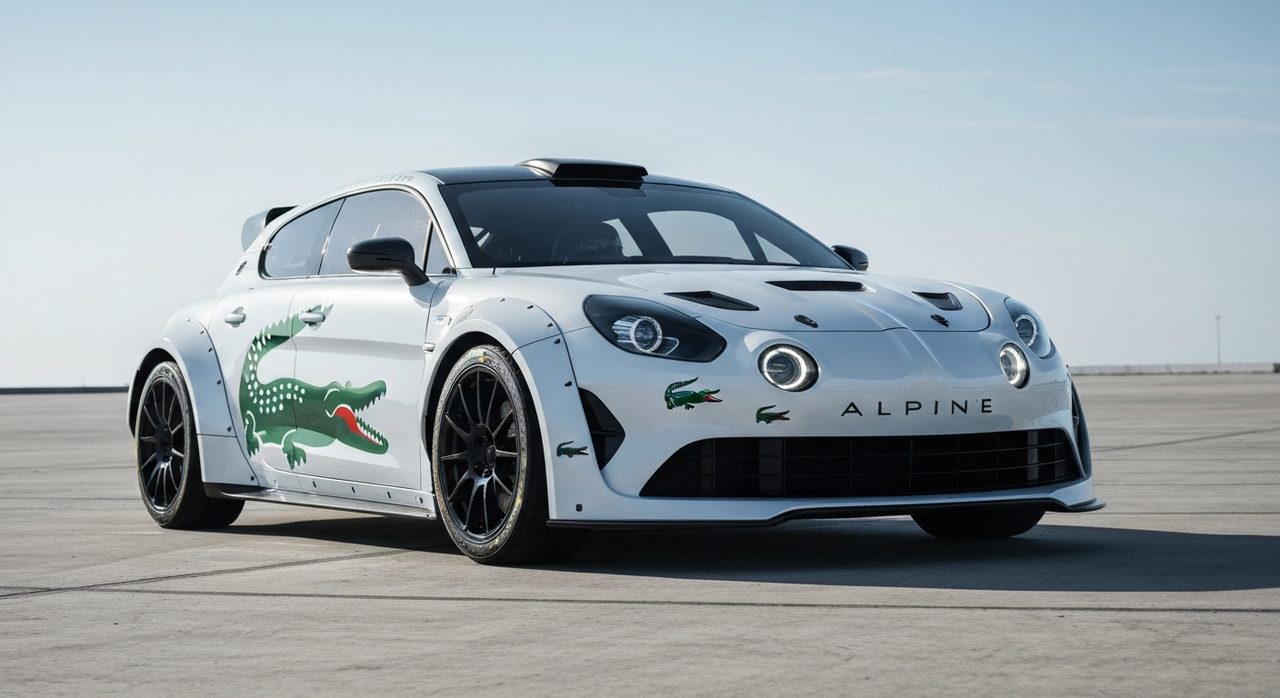 Unikatowe Alpine A290 Rallye: 290 krokodyli w rajdówce Lacoste